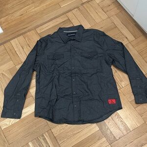 Men’s Calvin Klein Charcoal Long Sleeve Shirt
